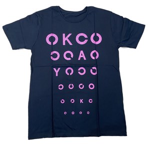 《50%OFF》視力検査 T-Shirts(ブラックピンク)