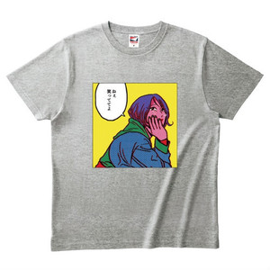 【原田ちあき デザイン】草野華余子イラスト T-shirt(グレー)